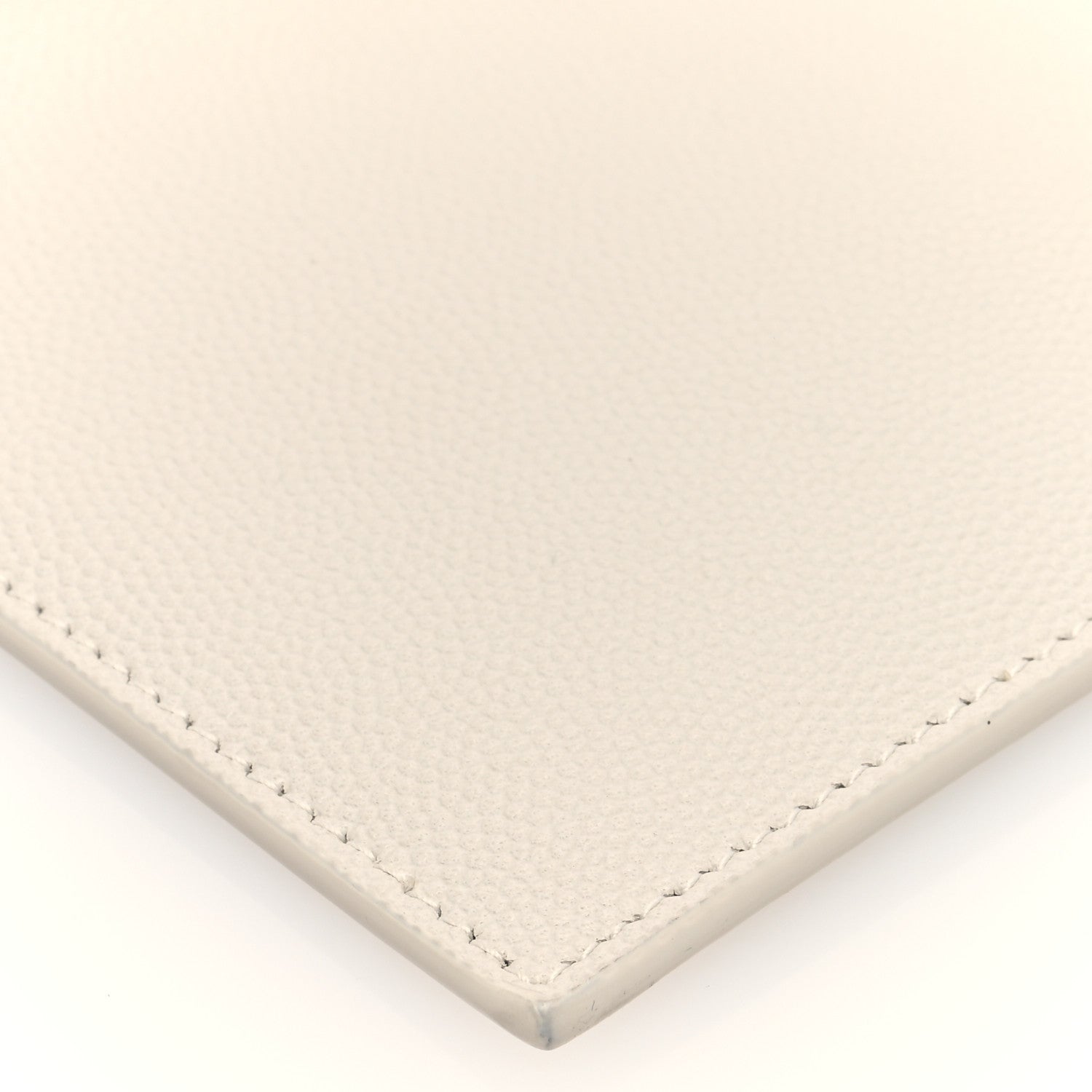 Saint Laurent Grain De Poudre Uptown Pouch Blanc Vintage 6 of 8