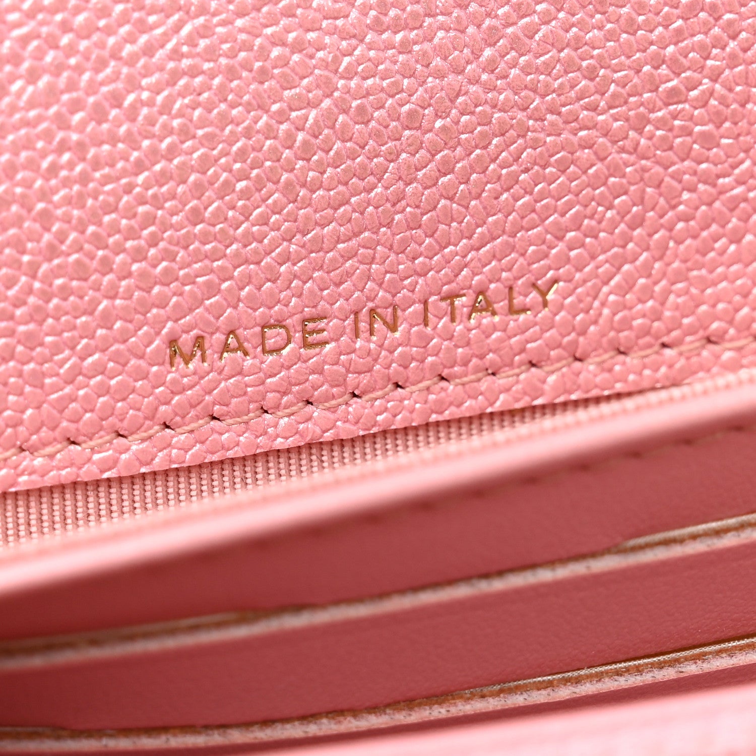 Chanel Iridescent Caviar Quilted Medium Flap Wallet Rose Pink 7 of 9