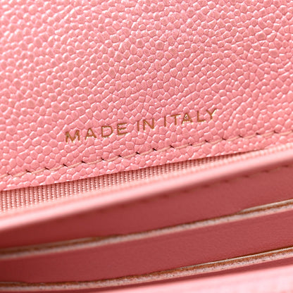 Chanel Iridescent Caviar Quilted Medium Flap Wallet Rose Pink 7 of 9