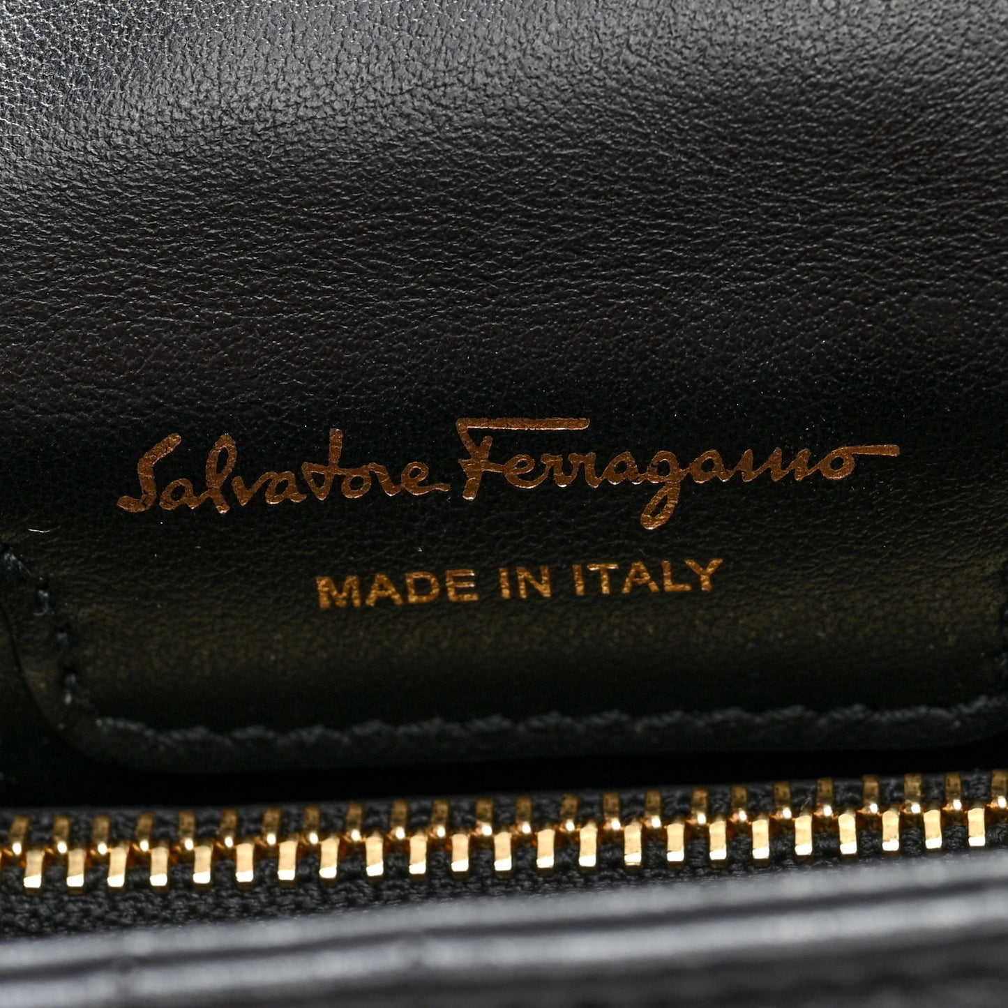 Calfskin Quilted Gancini Mini Crossbody Flap Bag Black