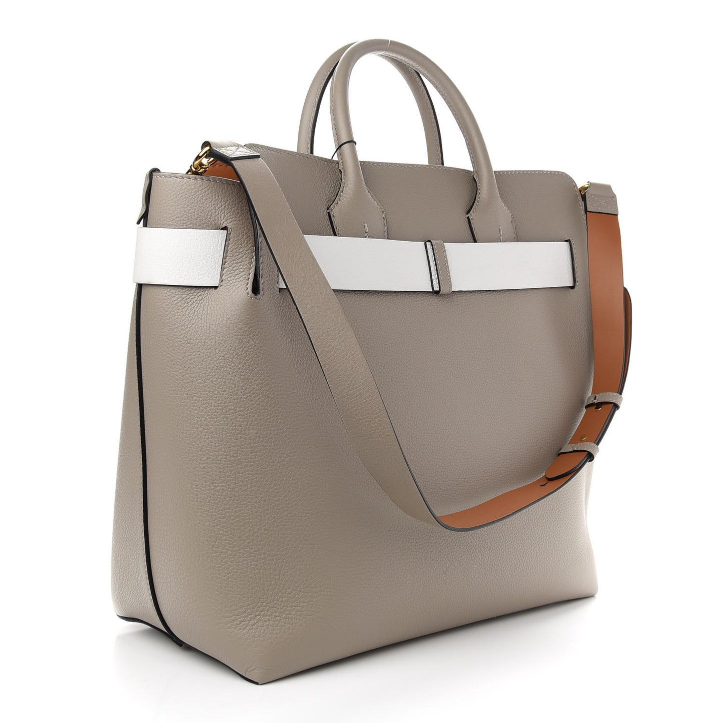 Marais Calfskin Large Belt Bag Mineral Grey