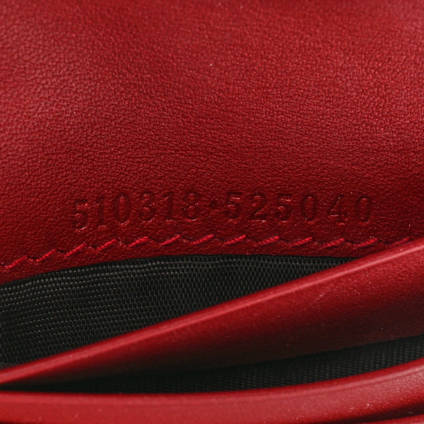 Microguccissima Bi-Fold Wallet Red