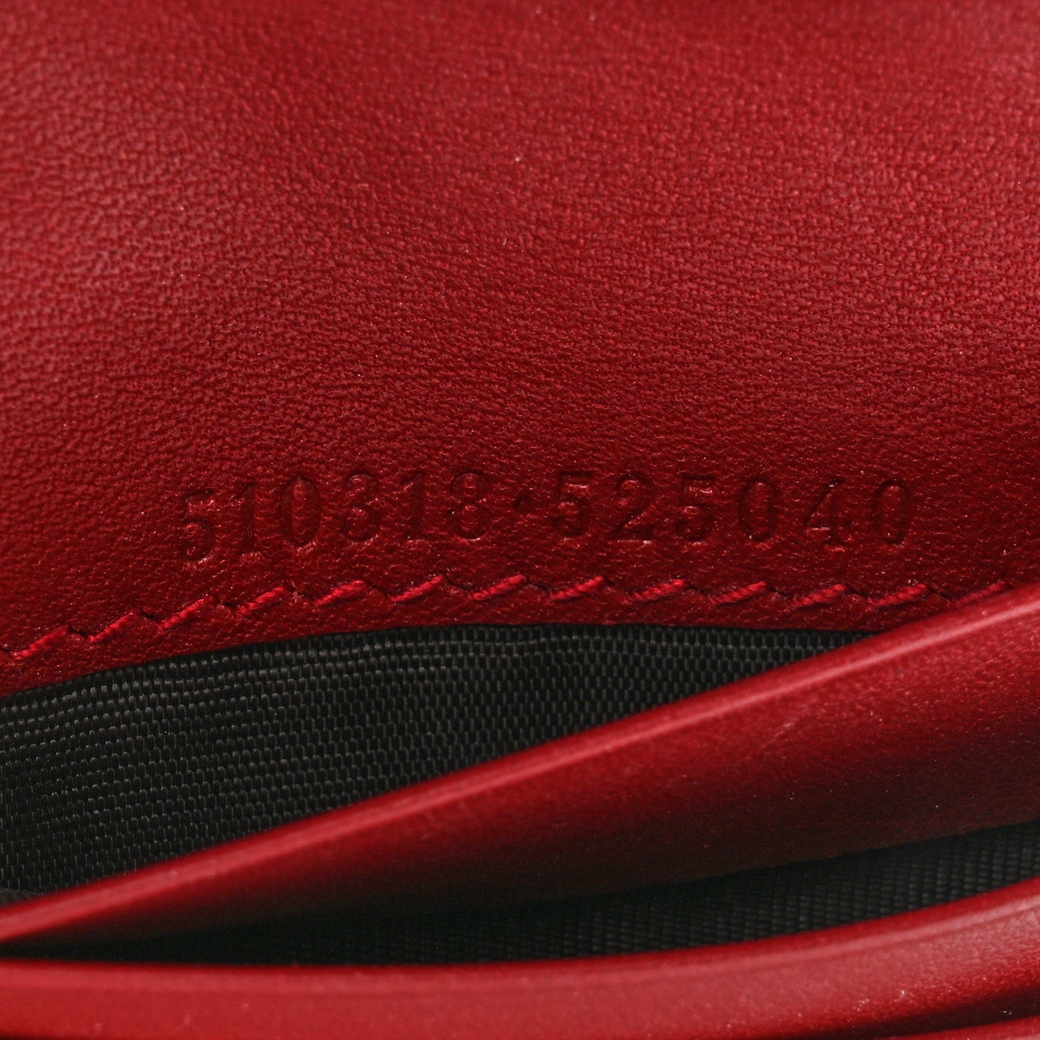 Gucci Microguccissima Bi-Fold Wallet Red 5 of 7