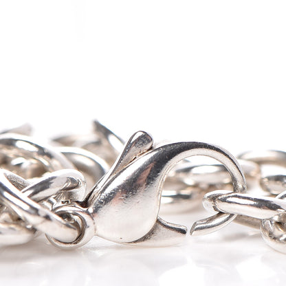 Tiffany Sterling Silver Notes Round Tag Charm Bracelet 7 of 7