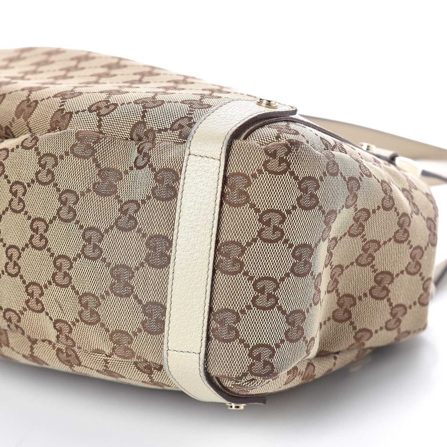 Monogram Medium Abbey Shoulder Bag Off White