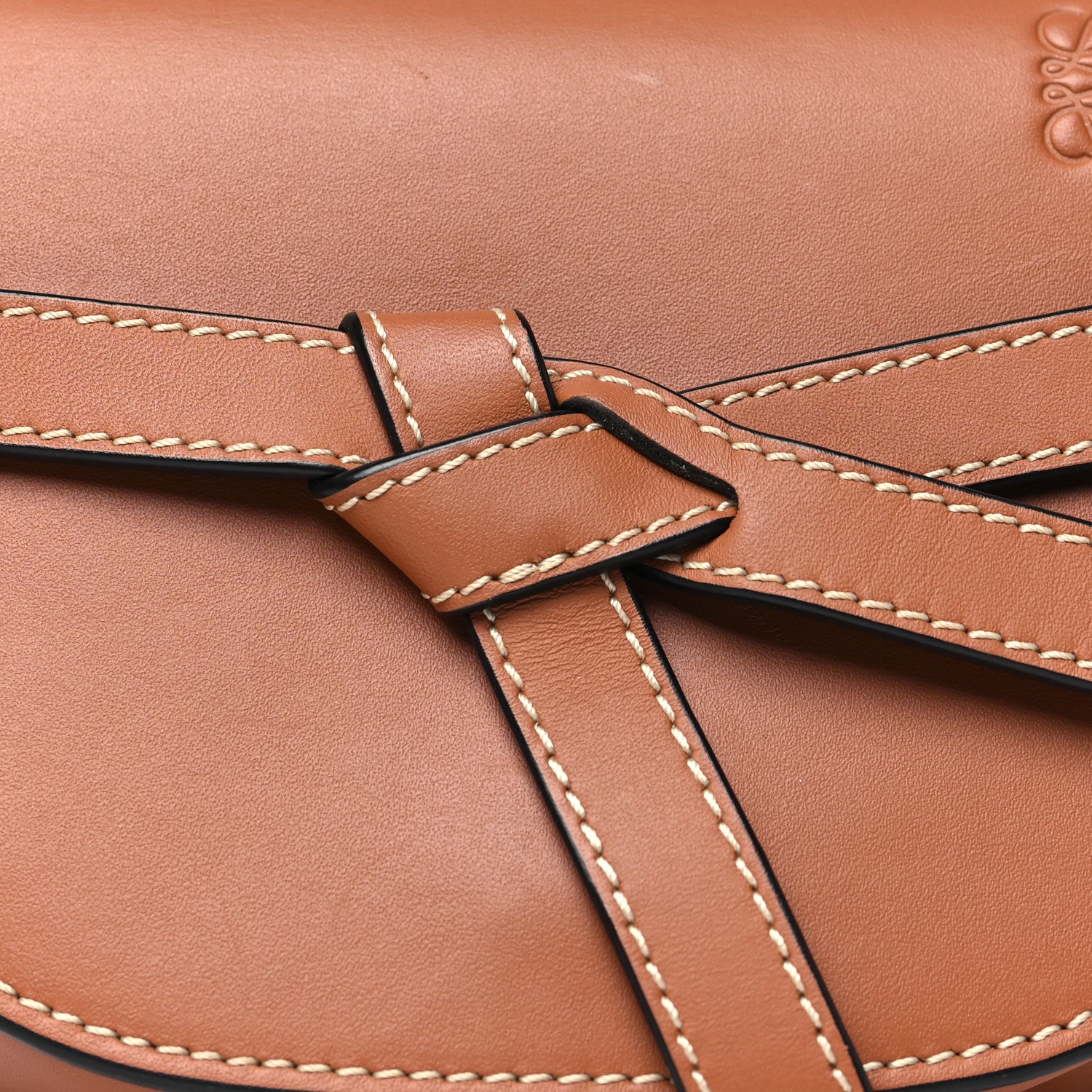 Loewe Calfskin Mini Gate Crossbody Bag  Rust 7 of 10