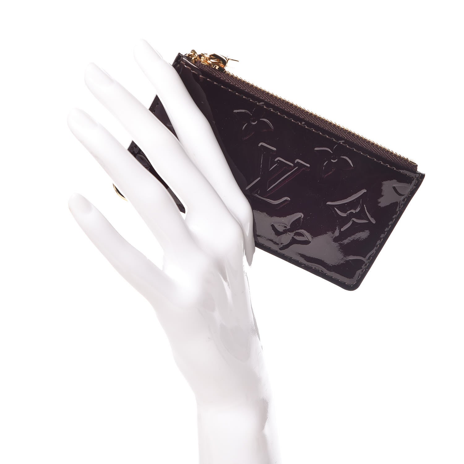 Louis Vuitton Vernis Pochette Key Pouch Amarante 2 of 7