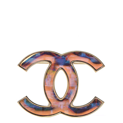Chanel Iridescent CC Brooch Gold 1 of 4