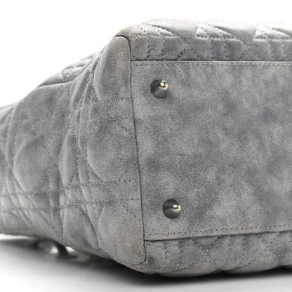 Christian Dior Lambskin Cannage Medium Lady Dior Grey 5 of 14