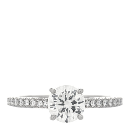 Tiffany Platinum Diamond 1.01ct Novo Engagement Ring 51 5.75 1 of 6