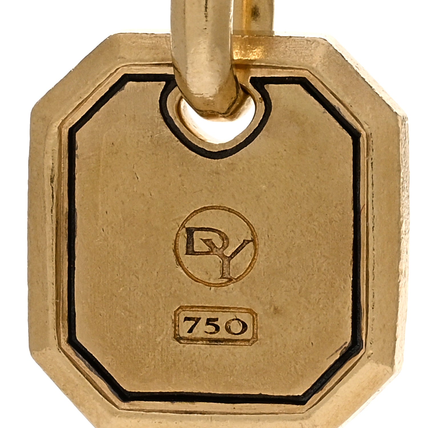 David Yurman 18K Yellow Gold Ruby Roman Amulet Pendant 3 of 3