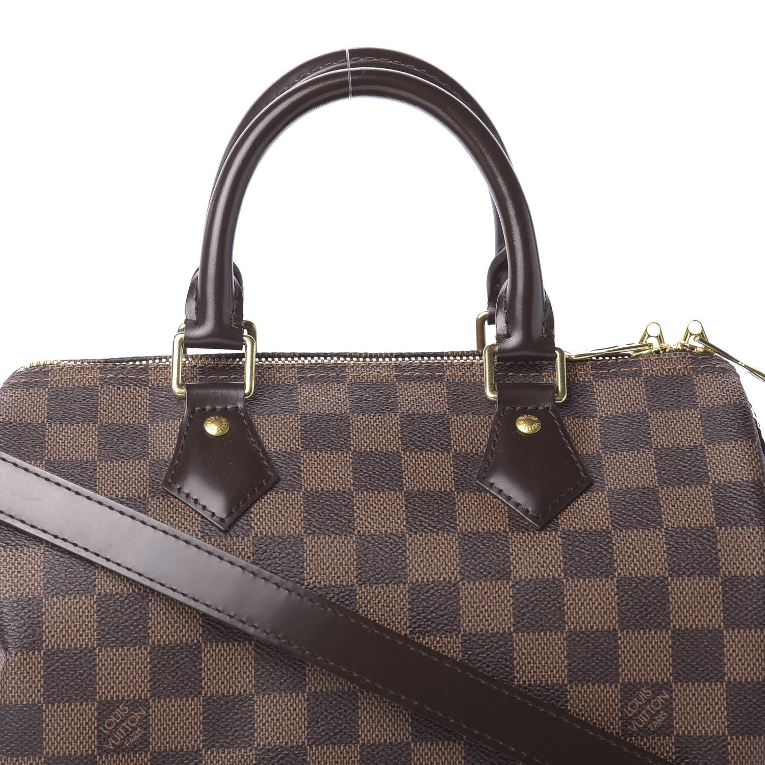 Louis Vuitton Damier Ebene Speedy Bandouliere 25 10 of 11