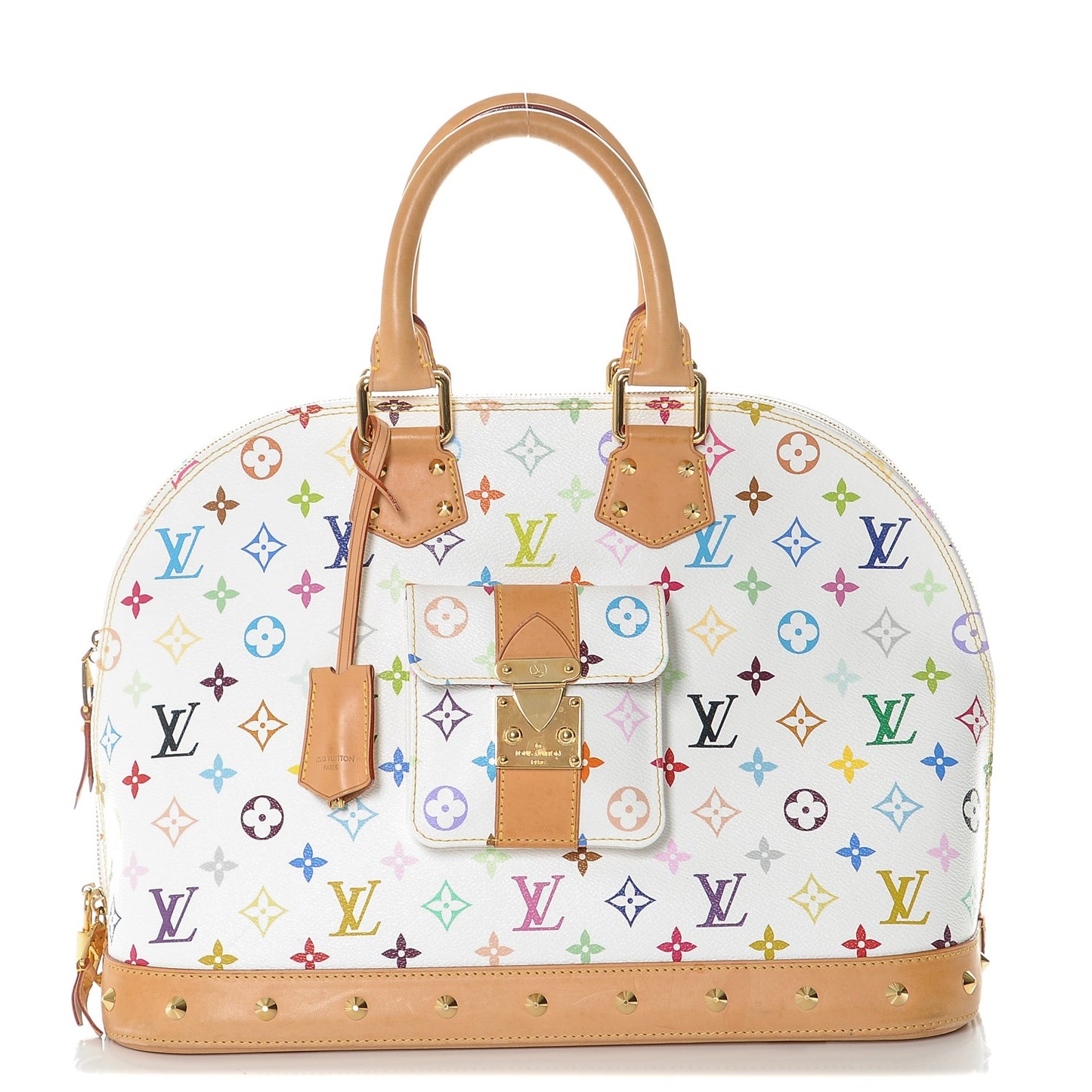 Monogram Multicolor Alma GM White