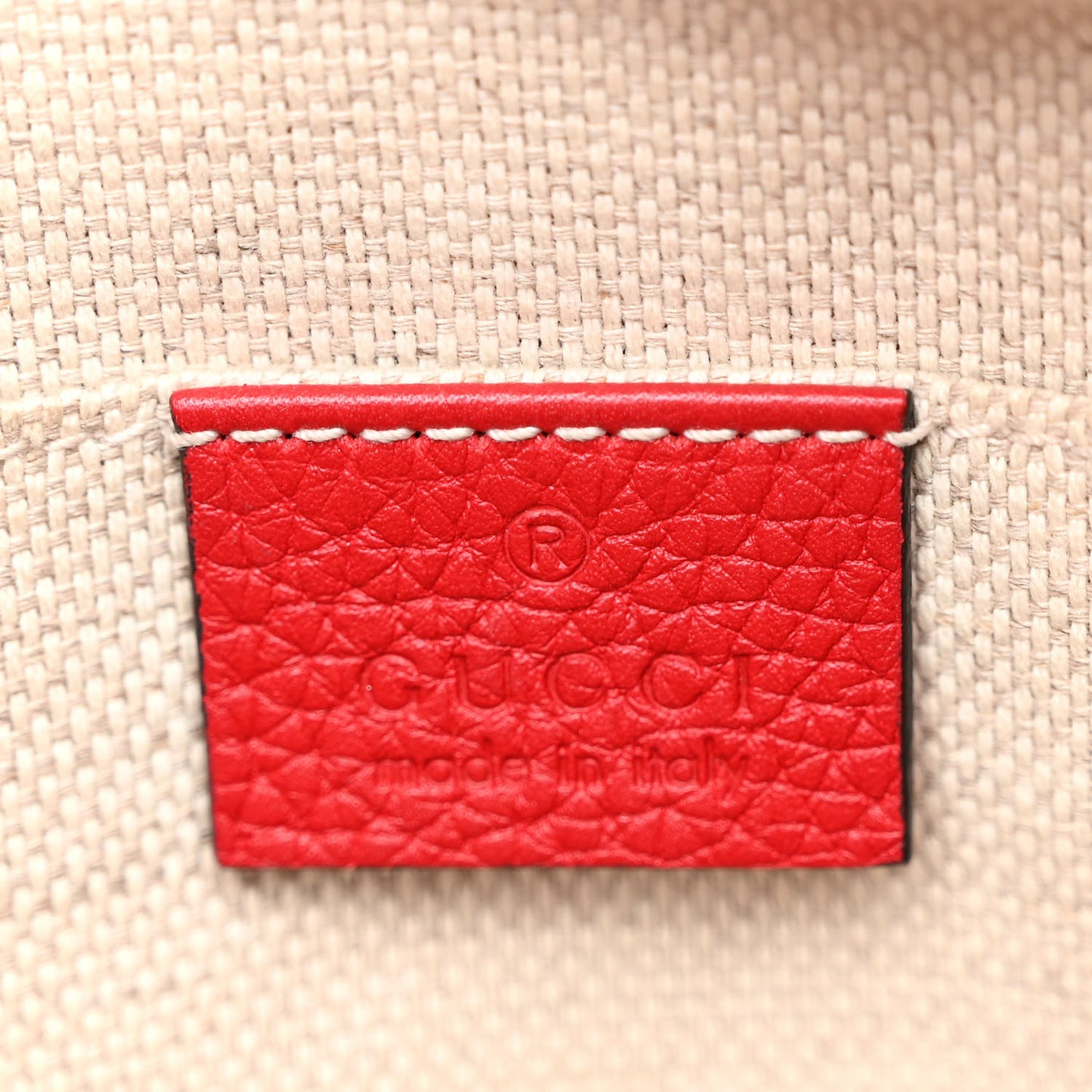 Pebbled Calfskin Small Soho Disco Bag Tabasco Red