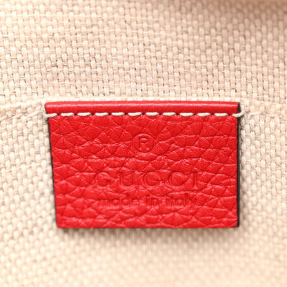 Gucci Pebbled Calfskin Small Soho Disco Bag Tabasco Red 6 of 11