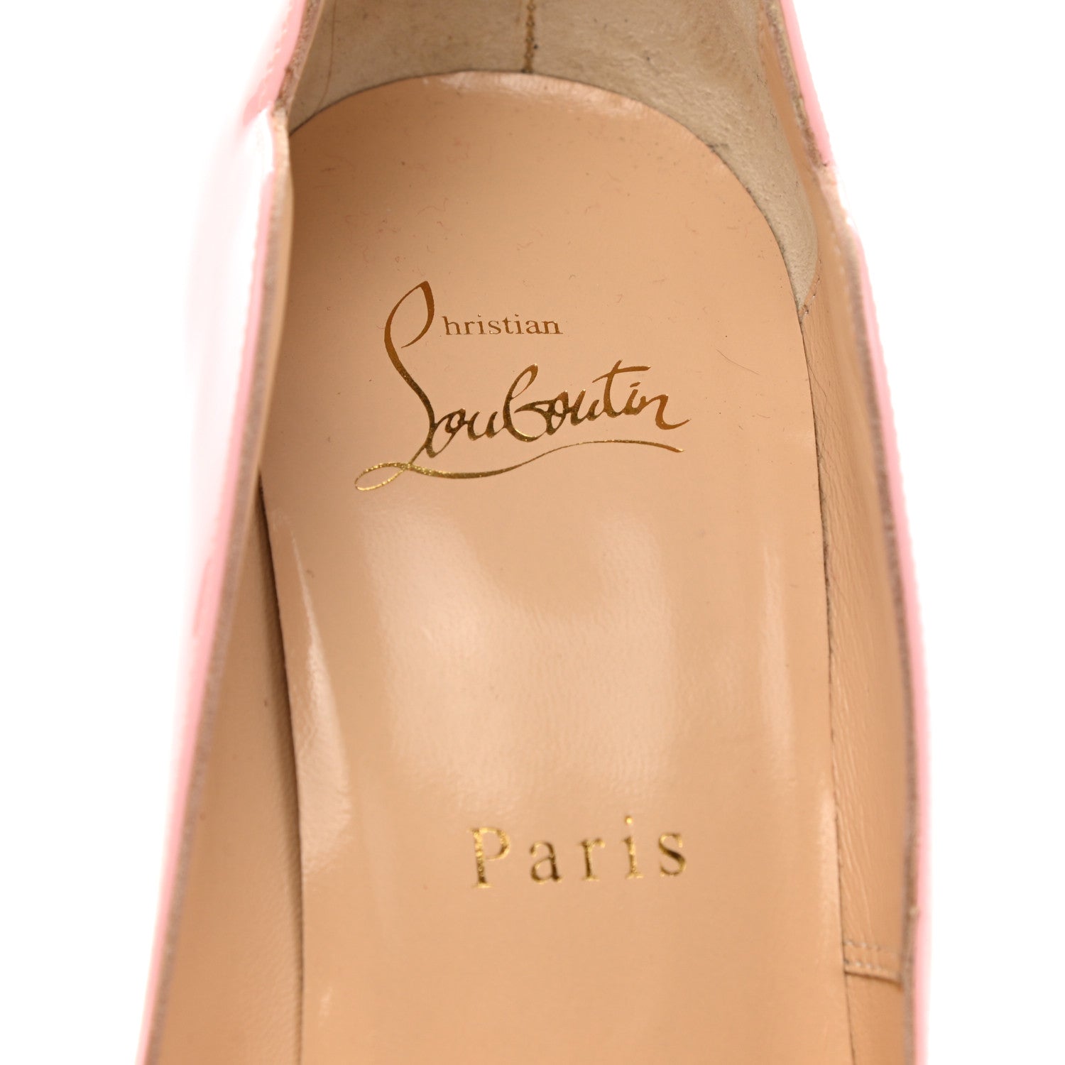 Christian Louboutin Patent Hot Chick 100 Pumps 37 Eglantine 9 of 12