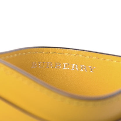 Burberry Calfskin Vintage Check Graffiti Print Card Holder Yellow 6 of 8