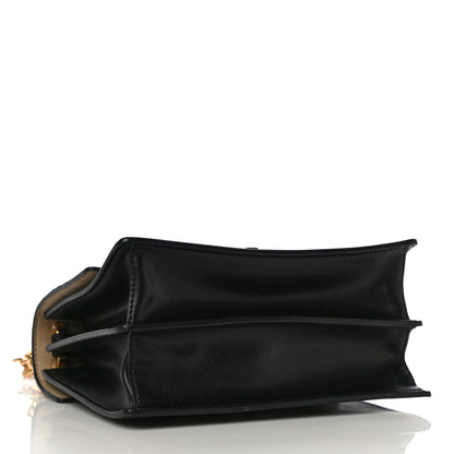 Fendi Vitello Liberty Bi-Color FF 1974 Embossed Small Kan I Shoulder Bag Black Maya 4 of 12