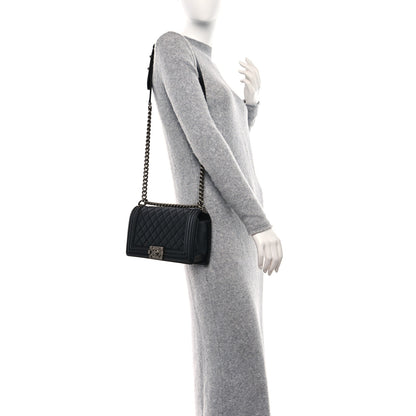 Chanel Lambskin Quilted Medium Boy Flap Black 3 of 9