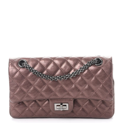 Chanel Metallic Calfskin Quilted 2.55 Reissue 225 Flap Pink 1 of 9