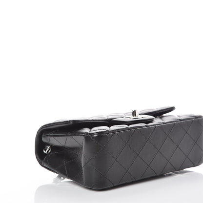 Chanel Lambskin Quilted Mini Rectangular Flap Black 4 of 10