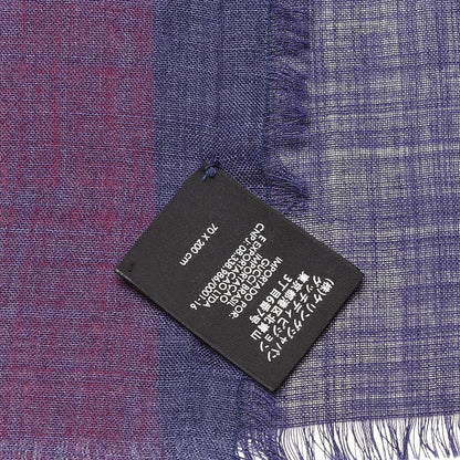 Gucci Wool Sylvie Tiger Square Scarf Sapphire Ivory 4 of 5