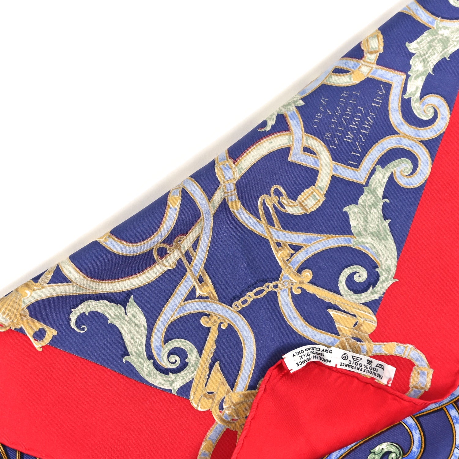 Hermes Silk L'Instruction Du Roy Pocket Square 6 of 6