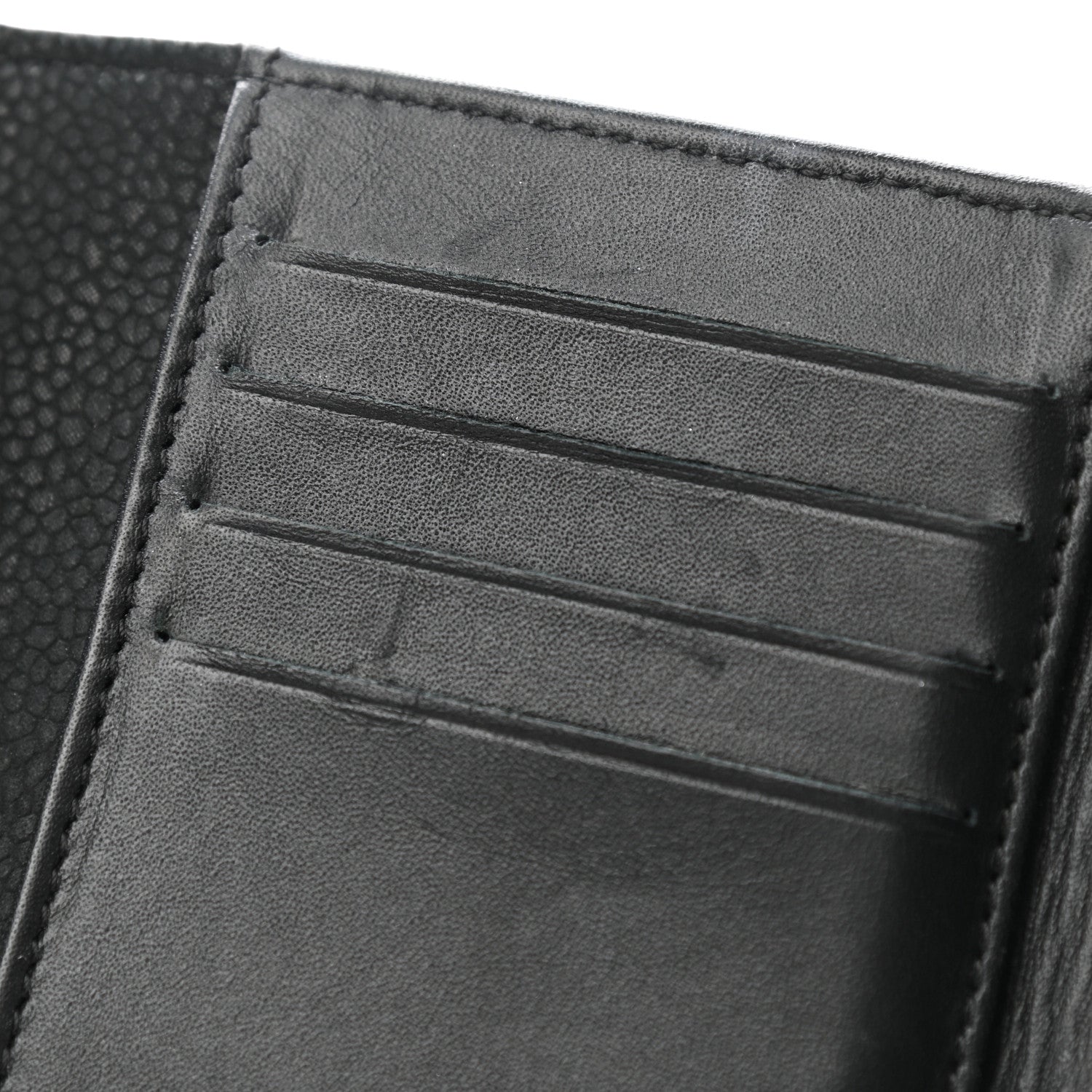 Chanel Caviar Quilted Flap Phone Holder Wallet Black 9 of 9
