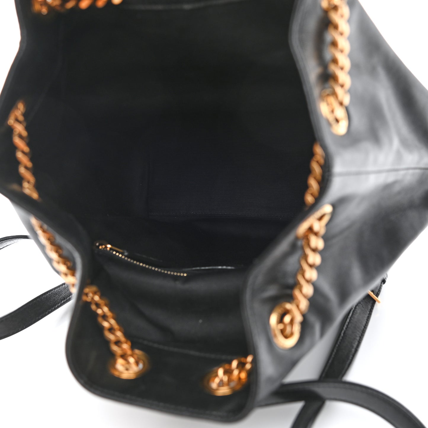 Lambskin Matelasse Monogram Joe Backpack Black