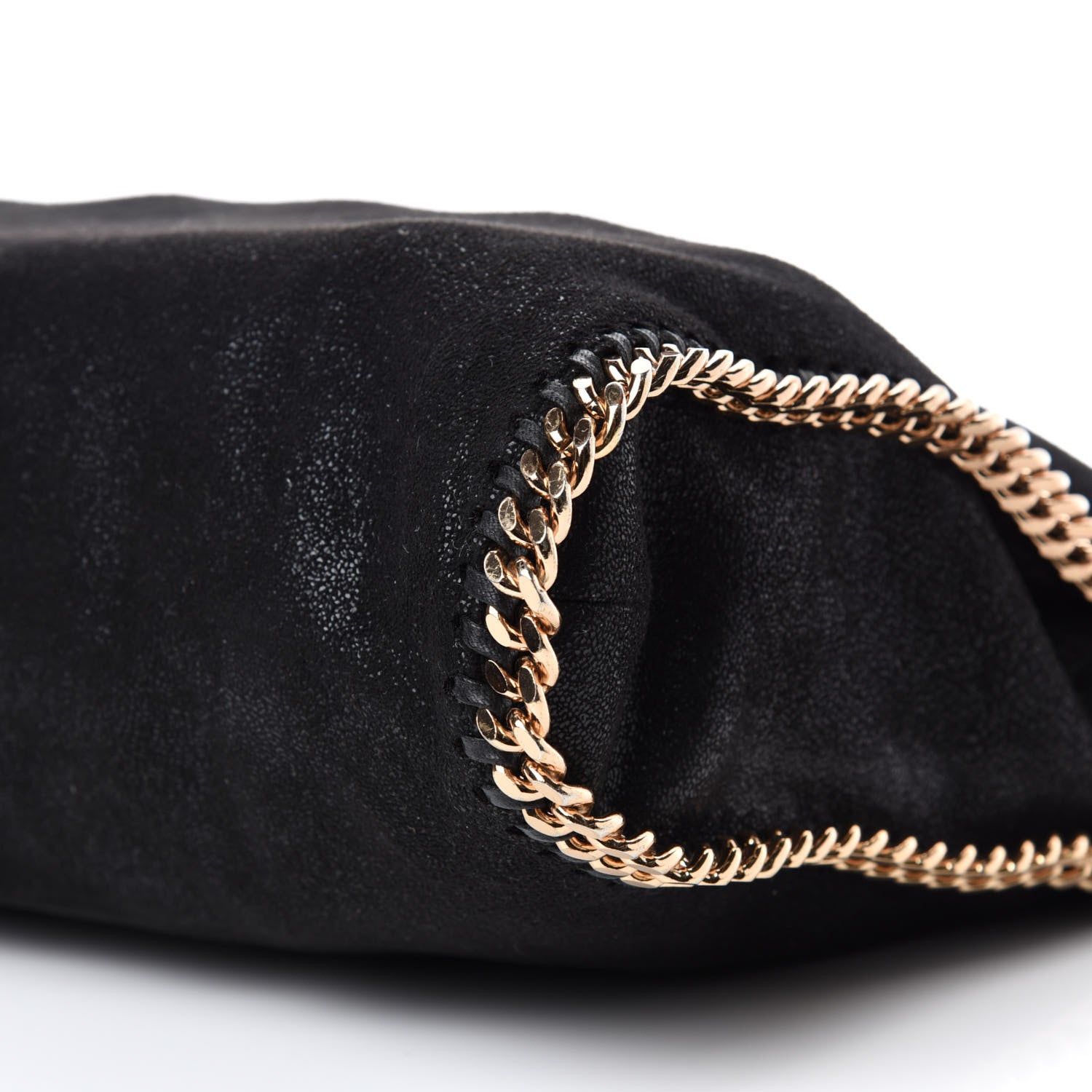 Stella McCartney Shaggy Deer Falabella Fold Over Tote Black 8 of 11