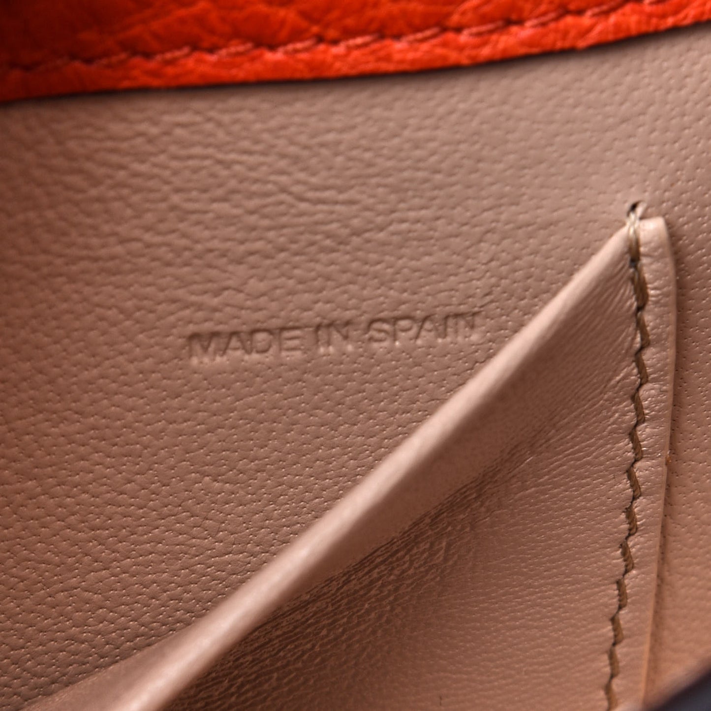 Calfskin Small Nile Bracelet Minaudiere Bag Sepia Red