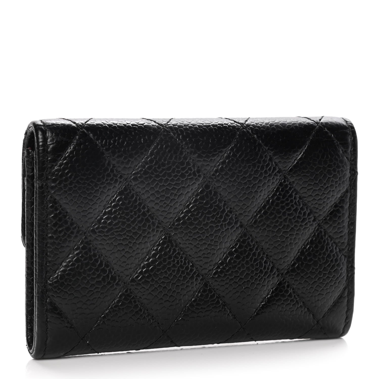 Chanel Caviar Quilted Flap Card Holder Black 3 of 13