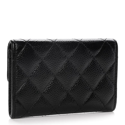 Chanel Caviar Quilted Flap Card Holder Black 3 of 13