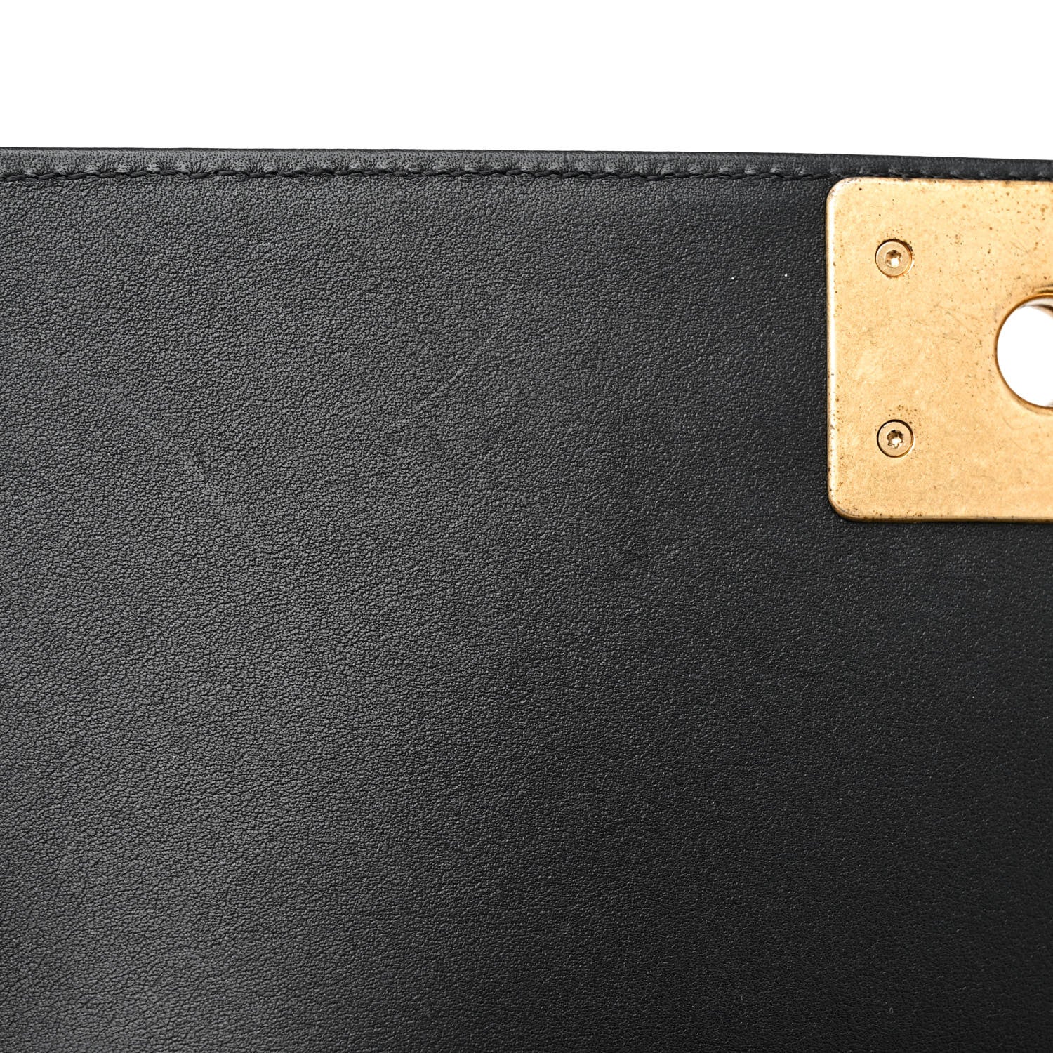 Chanel Calfskin Medium Boy Logo Top Handle Flap Black 12 of 12