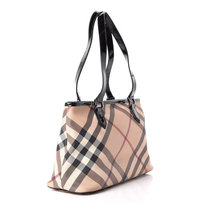 Burberry Supernova Check Regent Tote Black 4 of 15
