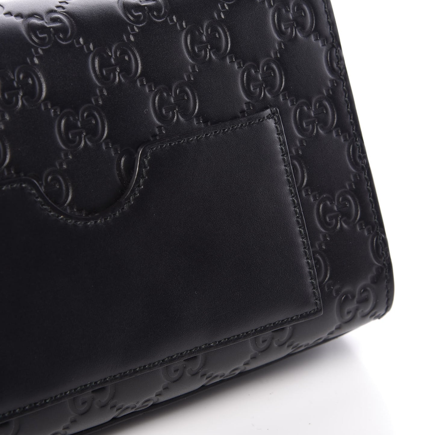 Guccissima Small Padlock Shoulder Bag Black