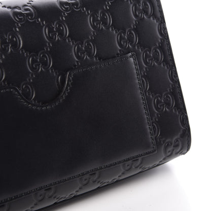 Gucci Guccissima Small Padlock Shoulder Bag Black 12 of 16