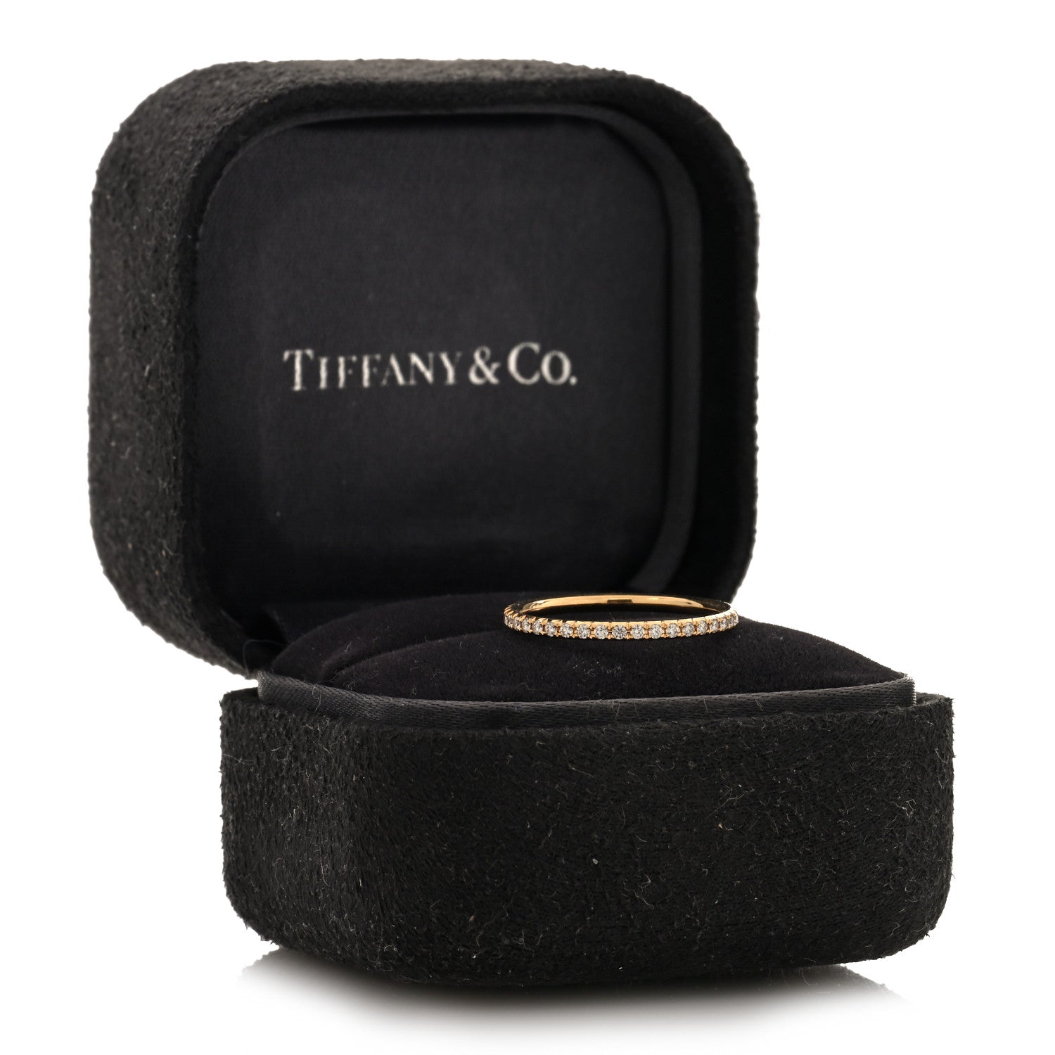 Tiffany 18K Yellow Gold Diamond .31ctw Soleste Full Eternity Band Ring 49 5 5 of 5