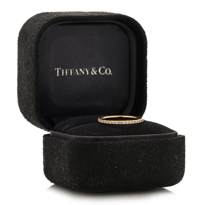 Tiffany 18K Yellow Gold Diamond .31ctw Soleste Full Eternity Band Ring 49 5 5 of 5