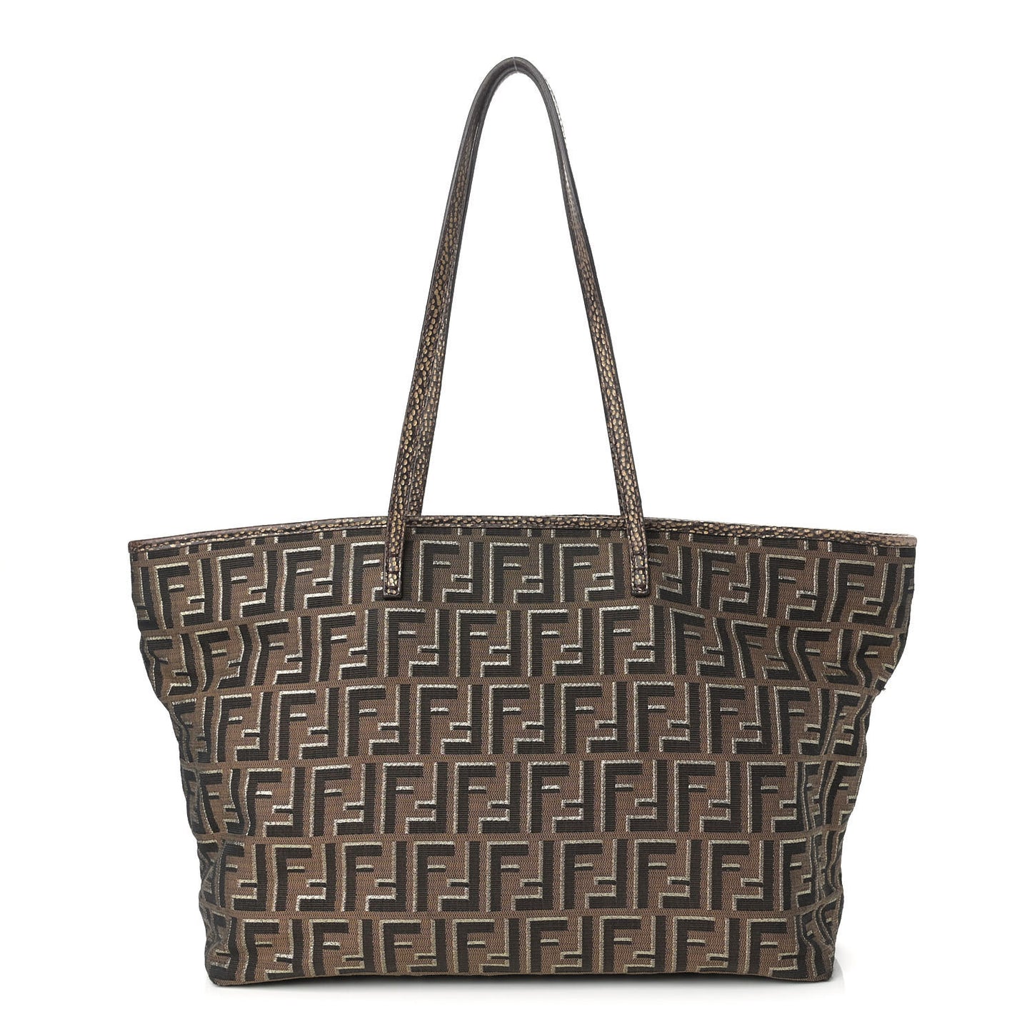 Zucca Vitello Medium Roll Tote Tobacco Oro Moro