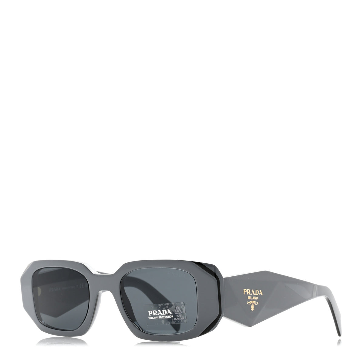 Acetate Symbole Sunglasses SPR 17W Dark Grey