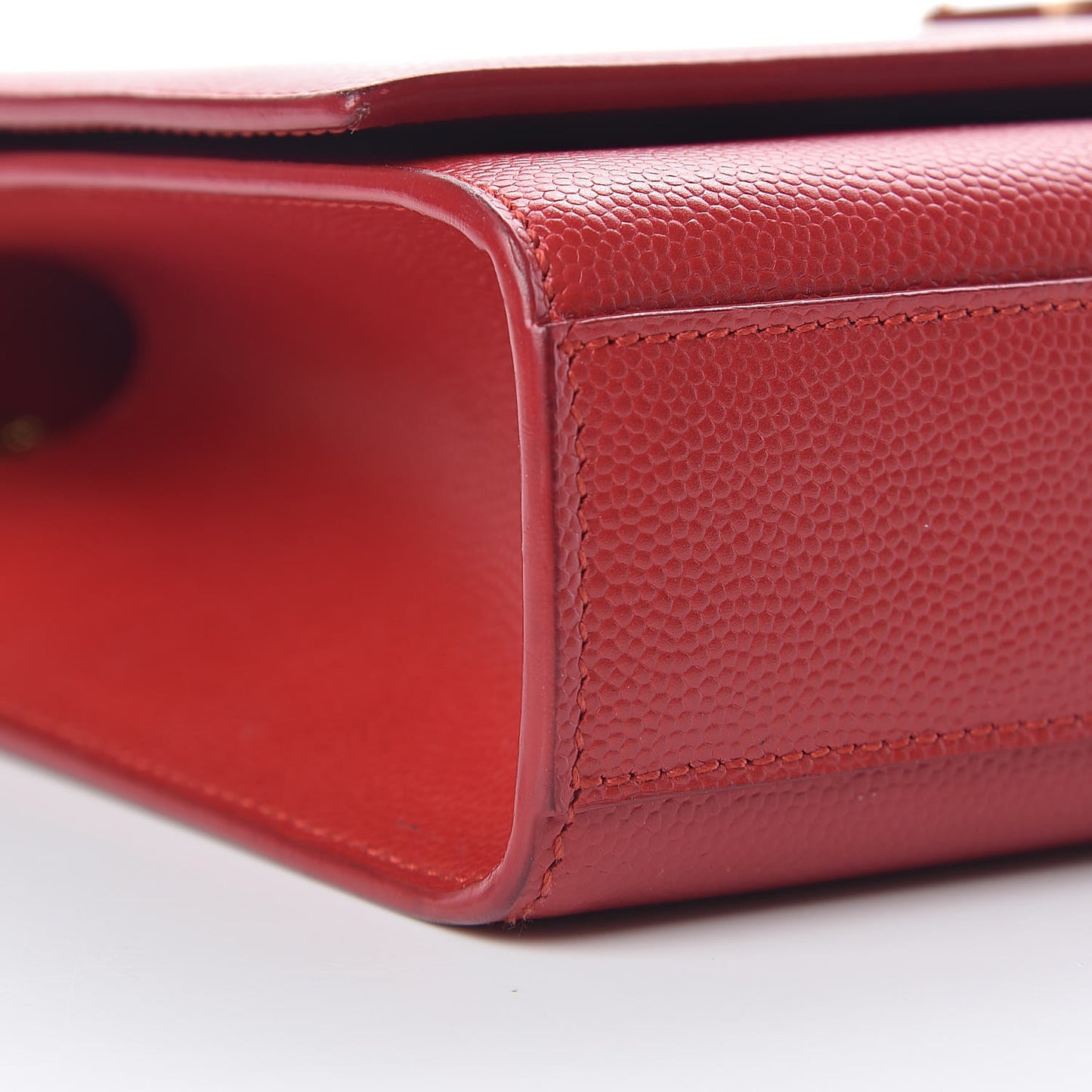 Grain De Poudre Medium Monogram Kate Satchel Red