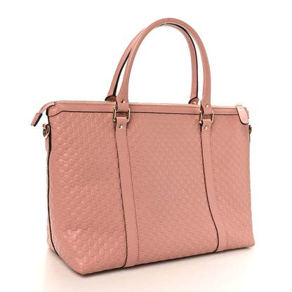 Gucci Soft Microguccissima Medium Zippered Satchel Soft Pink 3 of 10