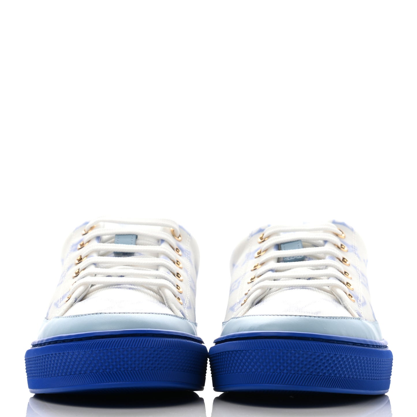 Technical Fabric Monogram Stellar Sneakers 37 Blue