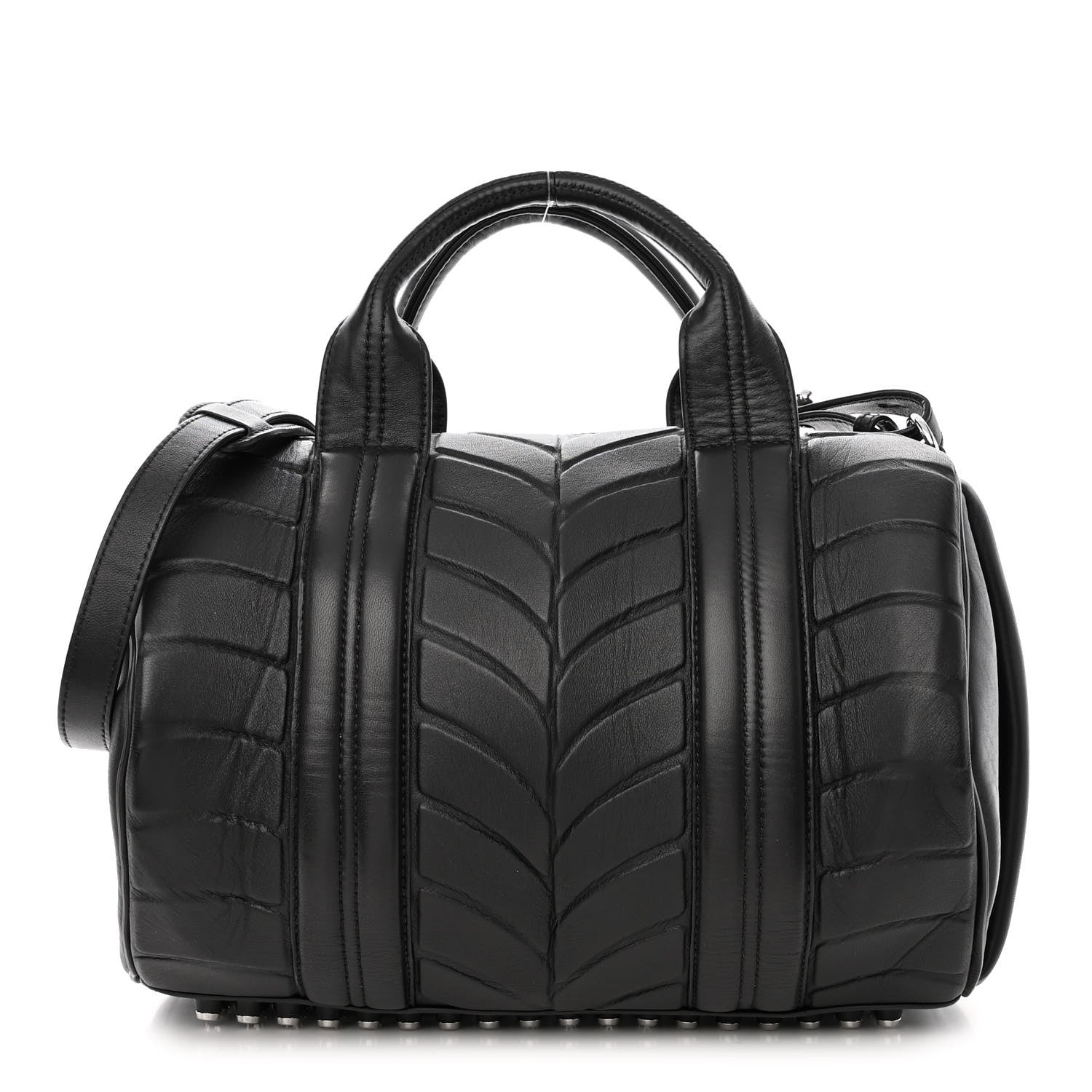 Alexander Wang Quilted Rocco Silver Hardware Black 1 of 10
