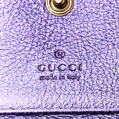 Gucci Laminated Nappa Trapuntata Zumi Card Case Rosso Fuxia Bizantin 6 of 8