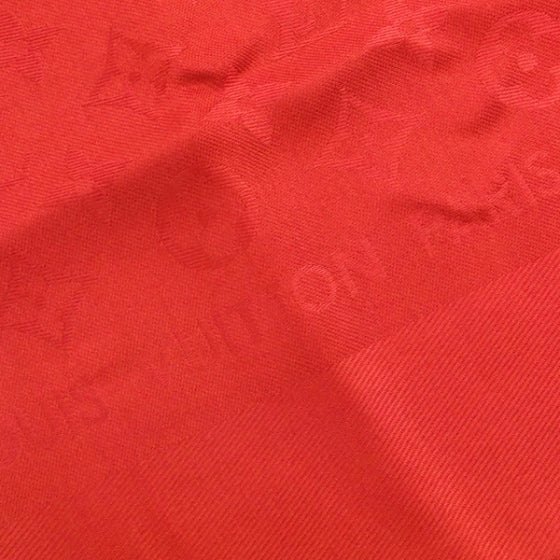 Louis Vuitton Wool Silk Monogram Shawl Rouge 4 of 7