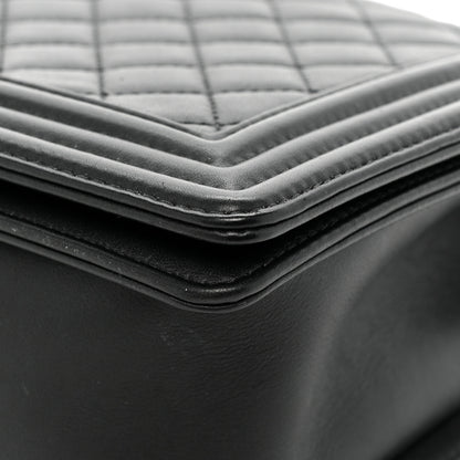 Chanel Calfskin Quilted New Medium Boy Flap Black 13 of 15