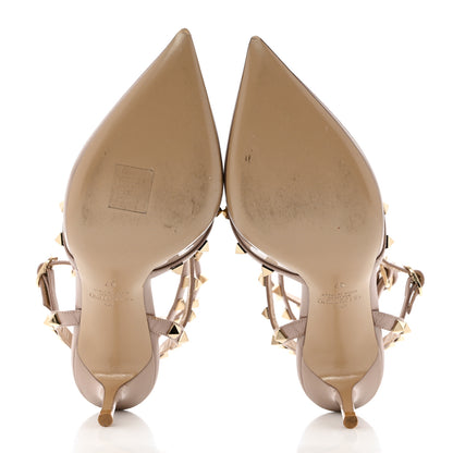 Valentino Garavani Patent Rockstud Ankle Strap 65mm Pumps 37 Poudre 5 of 11