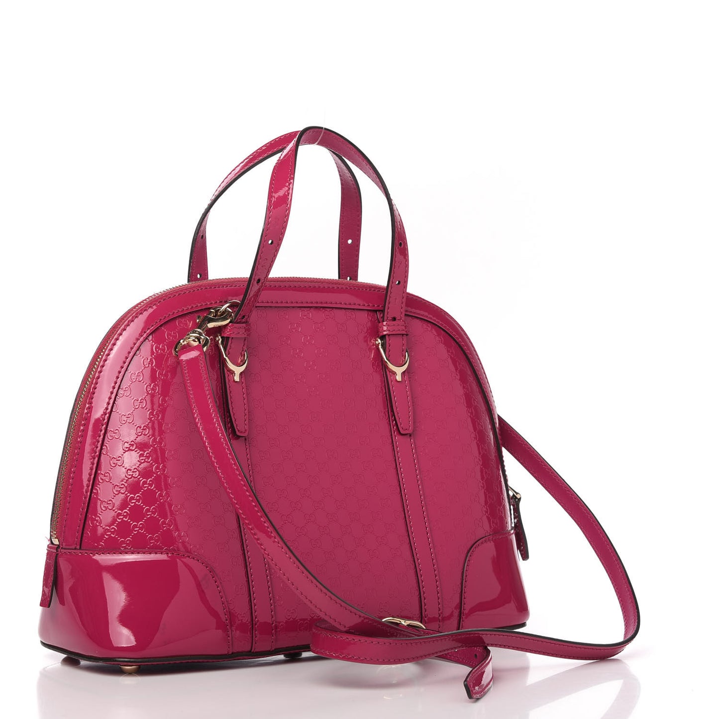 Patent Microguccissima Small Nice Top Handle Dome Bag Bright Bouganville
